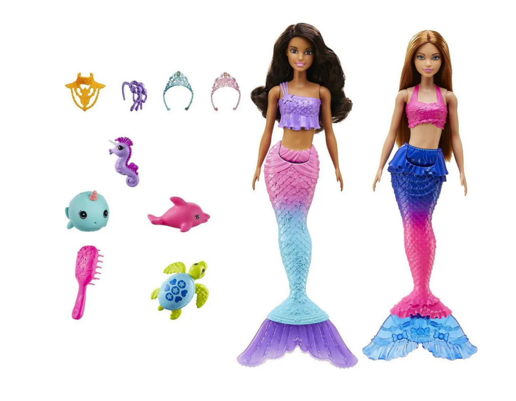 Обновленный набор с русалками Barbie A Touch of Magic Mermaid 2-pack dolls 2024